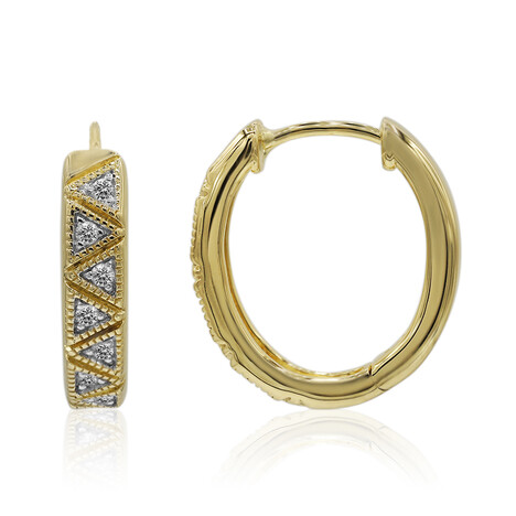 Pendientes en oro con Diamante SI1 (G) (Annette)