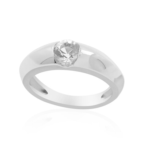 Bague en argent et Danburite