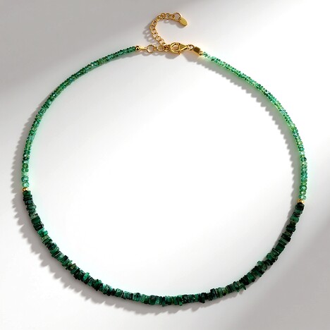 Collana in argento con Smeraldo Zambia