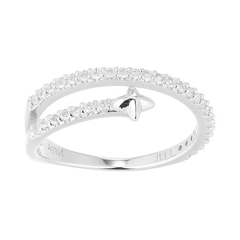 Anello in argento con Topazio Bianco