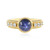 Blue Star Sapphire Silver Ring
