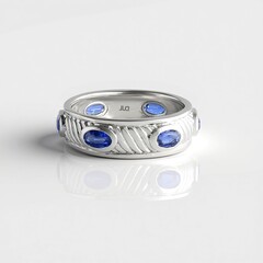Anello in argento con Cianite del Nepal