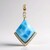 Ciondolo in oro con Larimar