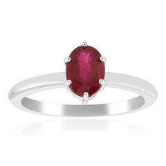 Bemainty Ruby Silver Ring