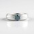Anello in argento con Diamante Blu I3 (de Melo Essence)