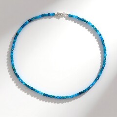 Collana in argento con Apatite Blu Neon