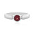 Rhodolite Silver Ring