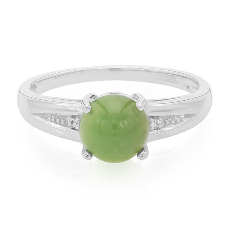 Kaiserlicher Chrysopras-Silberring