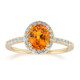 Bague en or et Saphir orange de Ban Ka Cha