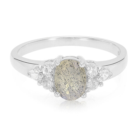 Anello in argento con Labradorite