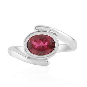 Anello in argento con Tormalina Rosa Brasiliana (Pallanova)