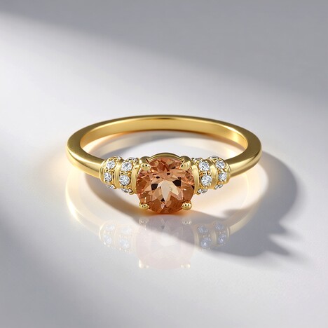 Anello in oro con Tormalina Pesca Brasiliana (AMAYANI)