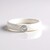 Anello in ceramica con Diamante blu cielo SI2
