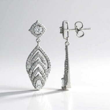Orecchini in argento con Zircone