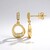 Boucles d'oreilles en or et Diamant SI1 (G) (Annette)