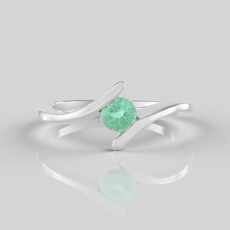 Anello in argento con Smeraldo Russo