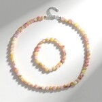 Parure in argento con Quarzo Pesca