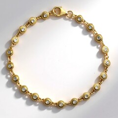 Bracciale in argento con Diamante Cioccolato I2
