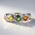 Anello in argento con Zaffiro Fancy