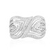 Zilveren ring met zirkonen (de Melo)