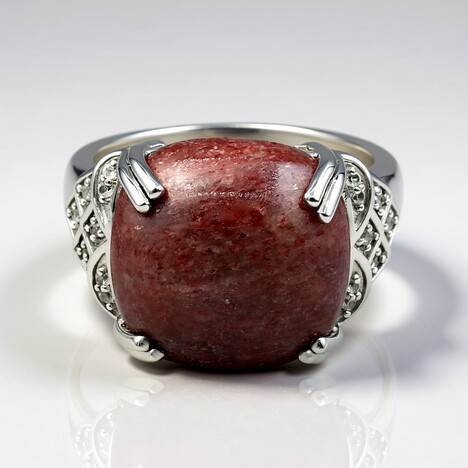 Anello in argento con Thulite