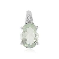 Ciondolo in argento con Ametista Verde