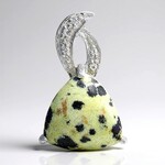 Ciondolo in argento con Diaspro Dalmata