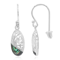 Abalone Shell Silver Earrings