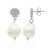 Boucles d'oreilles en argent et Perle de culture d'eau douce (TPC)