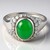 Anello in argento con Crisoprasio Imperiale