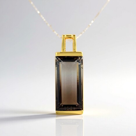Ciondolo in argento con Quarzo Bicolore (MONOSONO COLLECTION)