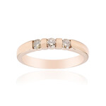 Gouden ring met SI1 Argyle Rose De France Diamanten (Annette)