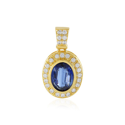 Ciondolo in argento con Cianite del Nepal