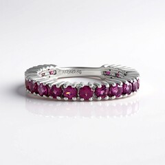 Anello in argento con Rodolite