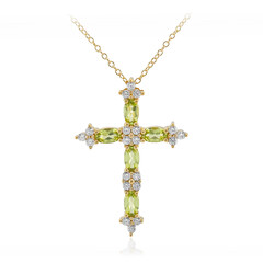 Collar en plata con Peridoto de Birmania