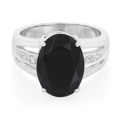 Anello in argento con Onice Nero