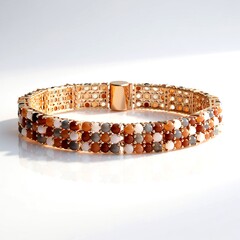 Bracciale in argento con Pietra di Luna Bianca (KM by Juwelo)