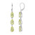 Orecchini in argento con Quarzo Ouro Verde