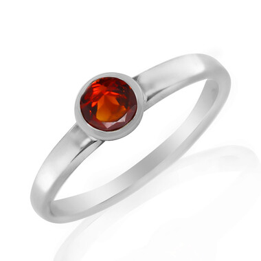 Anello in argento con Citrino Madeira