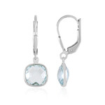 Orecchini in argento con Topazio Blu Cielo