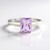 Anello in argento con Ametista Rose de France