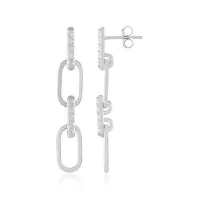 Boucles d'oreilles en argent et Zircon (de Melo)