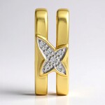 Ciondolo in argento con Diamante I1 (G) (Annette)