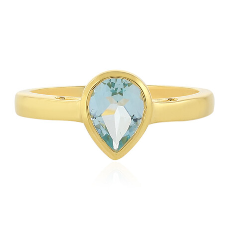 Anello in argento con Topazio Blu Cielo