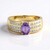 Anello in oro con Zaffiro Ceylon Porpora (non riscaldato) (Adela Gold)