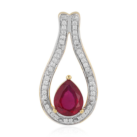 Ciondolo in argento con Rubino del Madagascar