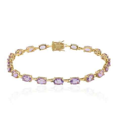 Lavendel-Amethyst-Silberarmband