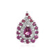 Pendentif en argent et Grenat Rhodolite