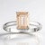 Anello in argento con Morganite Brasiliana