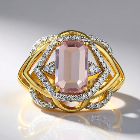 Anello in oro con Kunzite Brasiliana (Rifkind 1894 Collection)